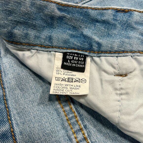 High Waisted Straight Leg Light Wash Jeans Women's Size 8/10 - Picture 7 of 7